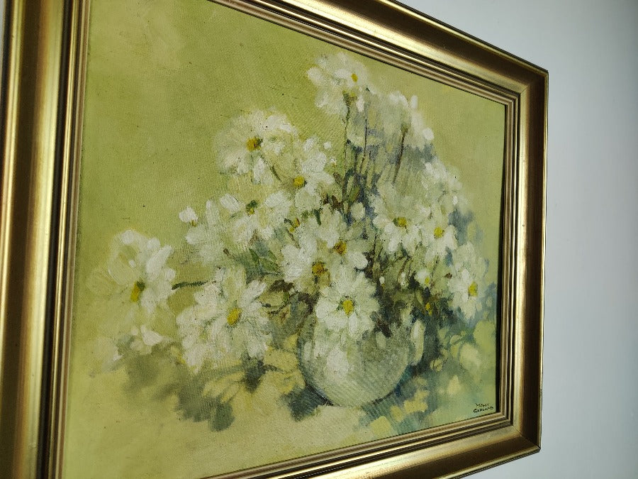 vintage oil on board
