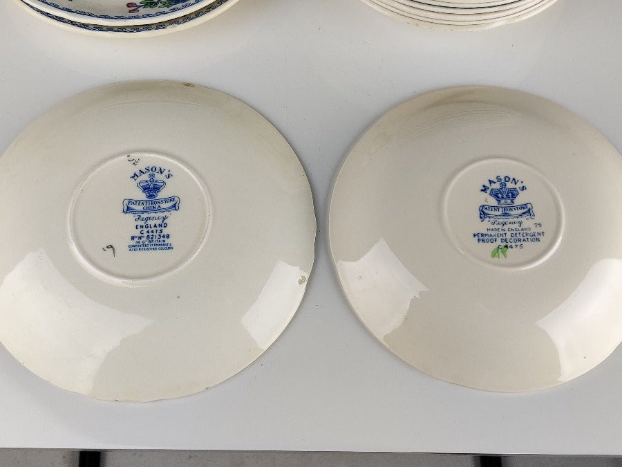Breakfast Saucers 17cm - Mason's Regency Pattern