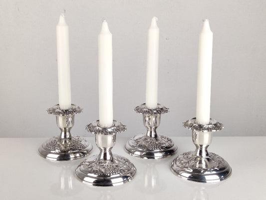 Silver candlesticks