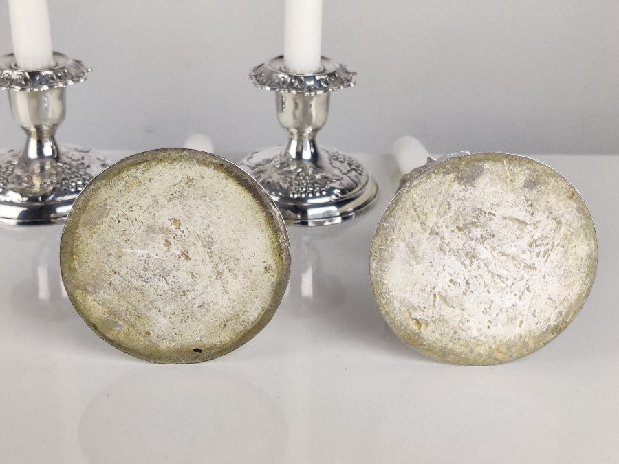 Vintage Silver Candlesticks