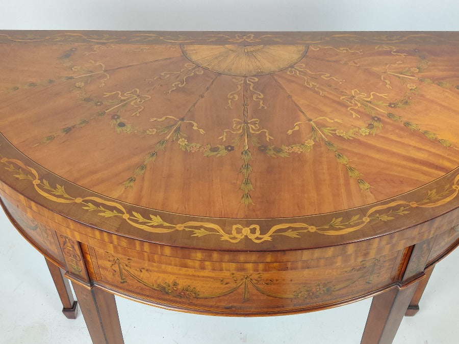 vintage inlaid card table