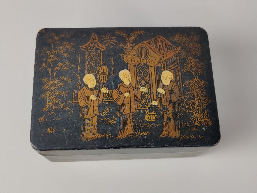 Gilt & Black Lacquer Box