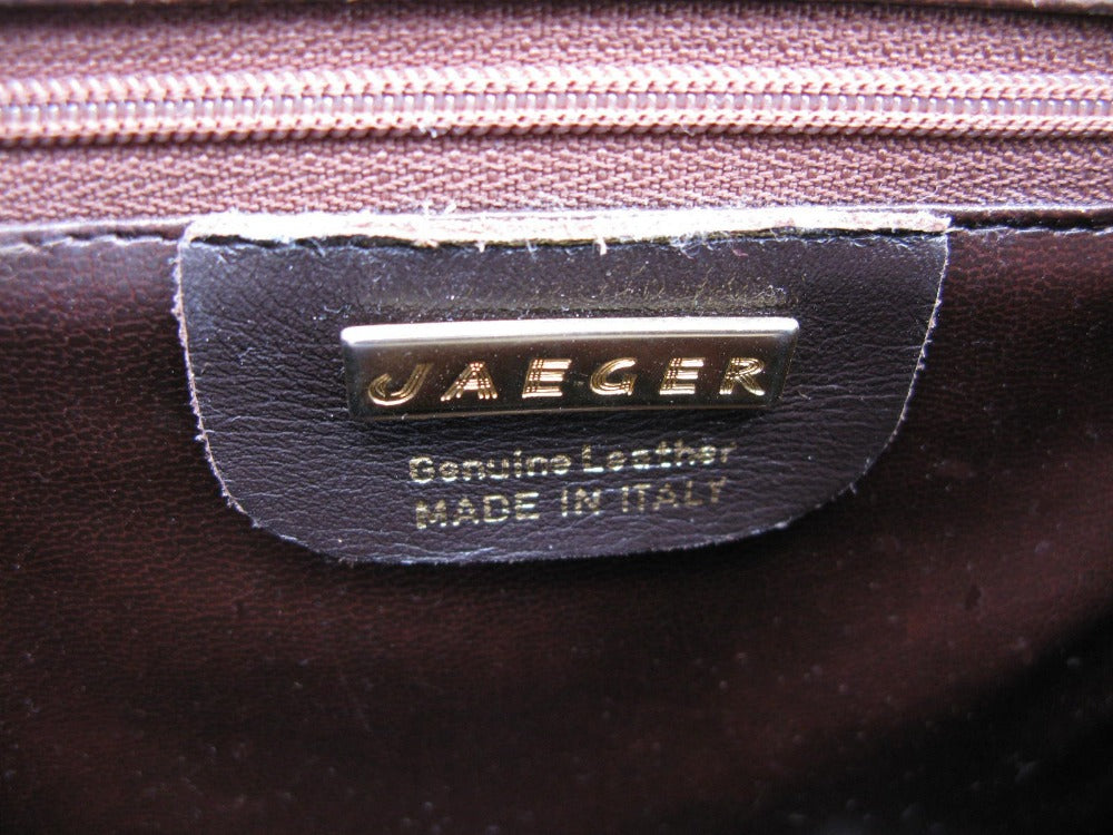 Vintage Jaeger Leather Handbag