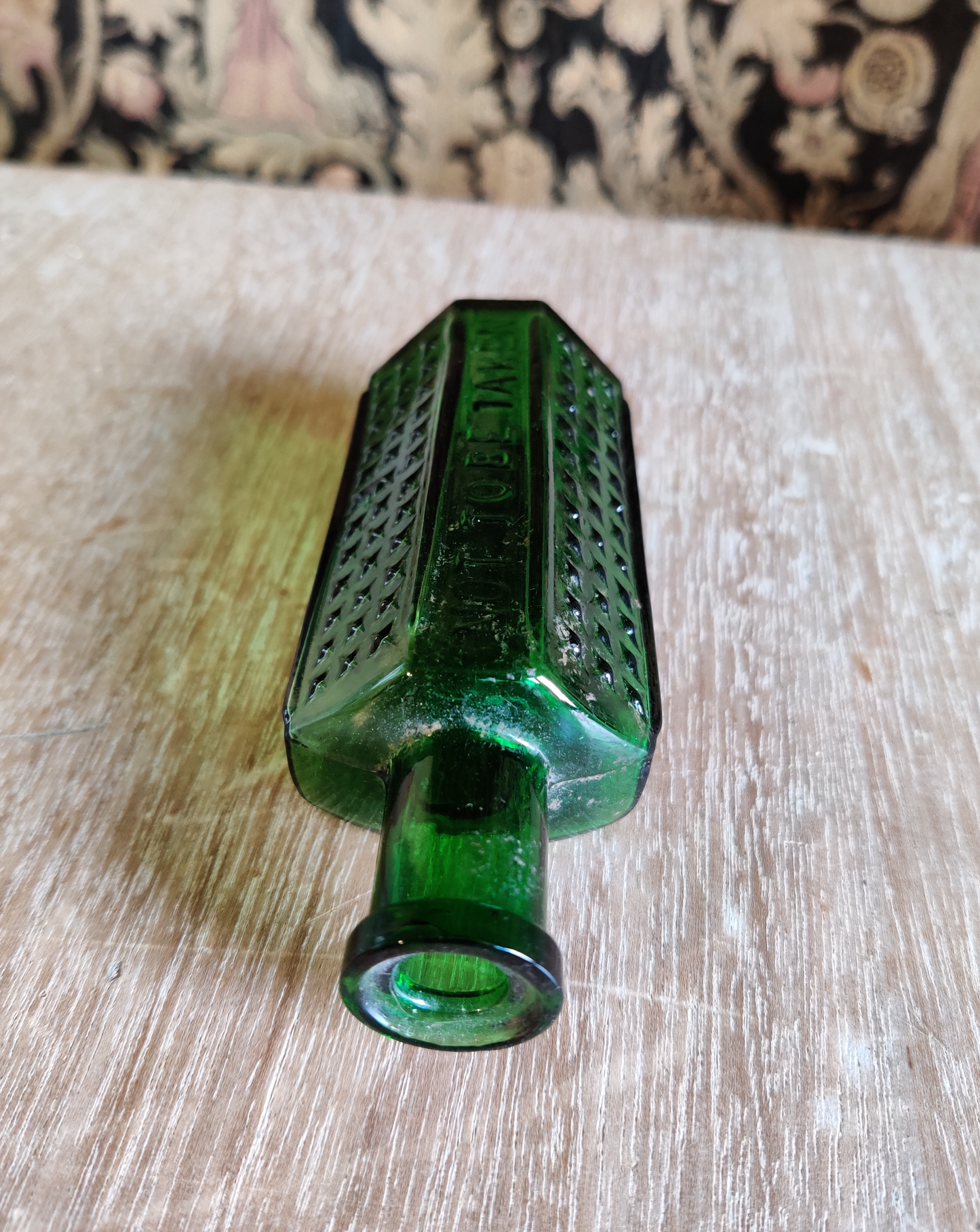 Green poison bottle