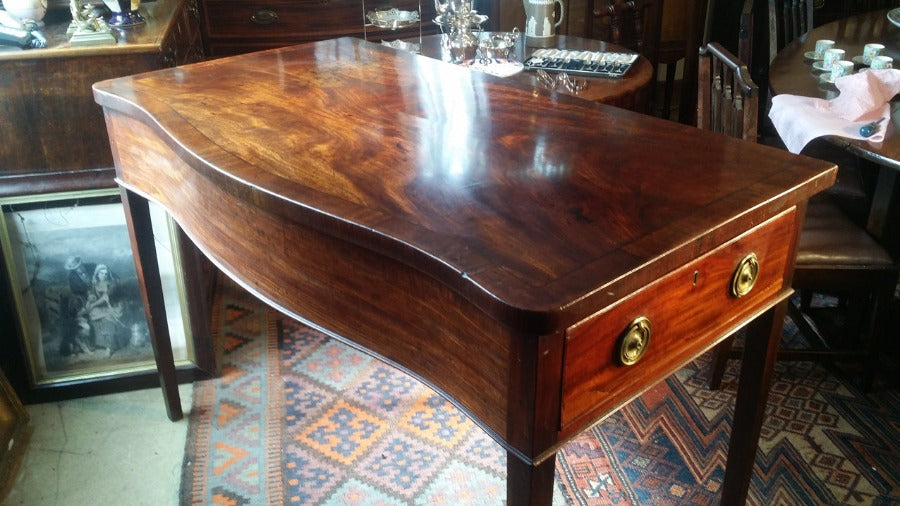 18th Century Serpentine Serving Table