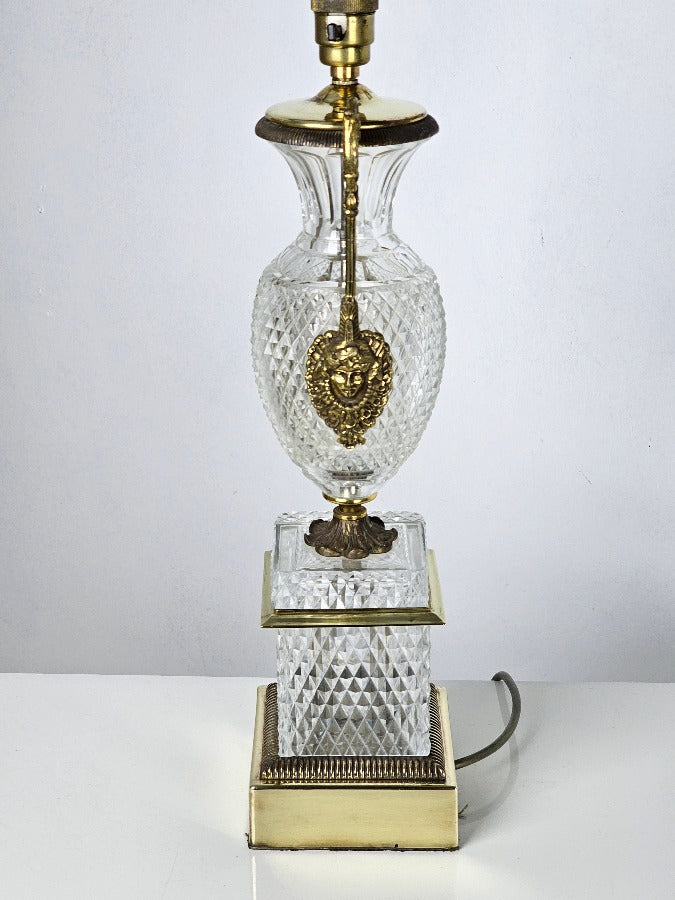 Baccarat Cut Glass Table Lamp