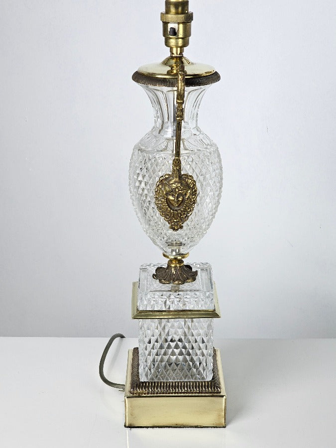 Baccarat Cut Glass Table Lamp