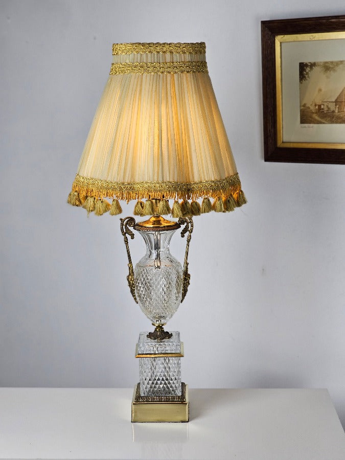 vintage Glass Table Lamp