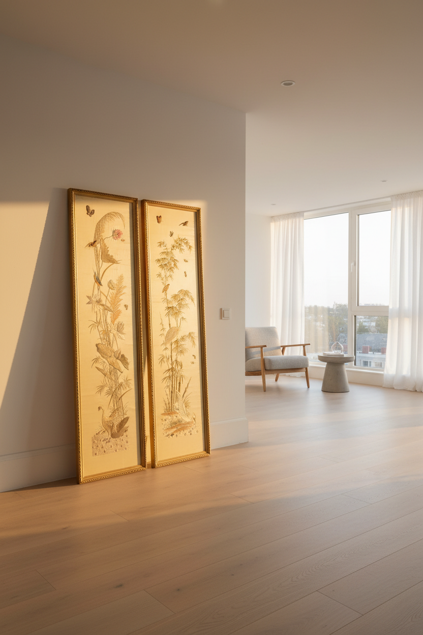 Silk Embroidered Panels