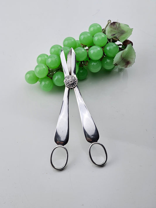 silver Princes plate grape shears Mappin & Webb