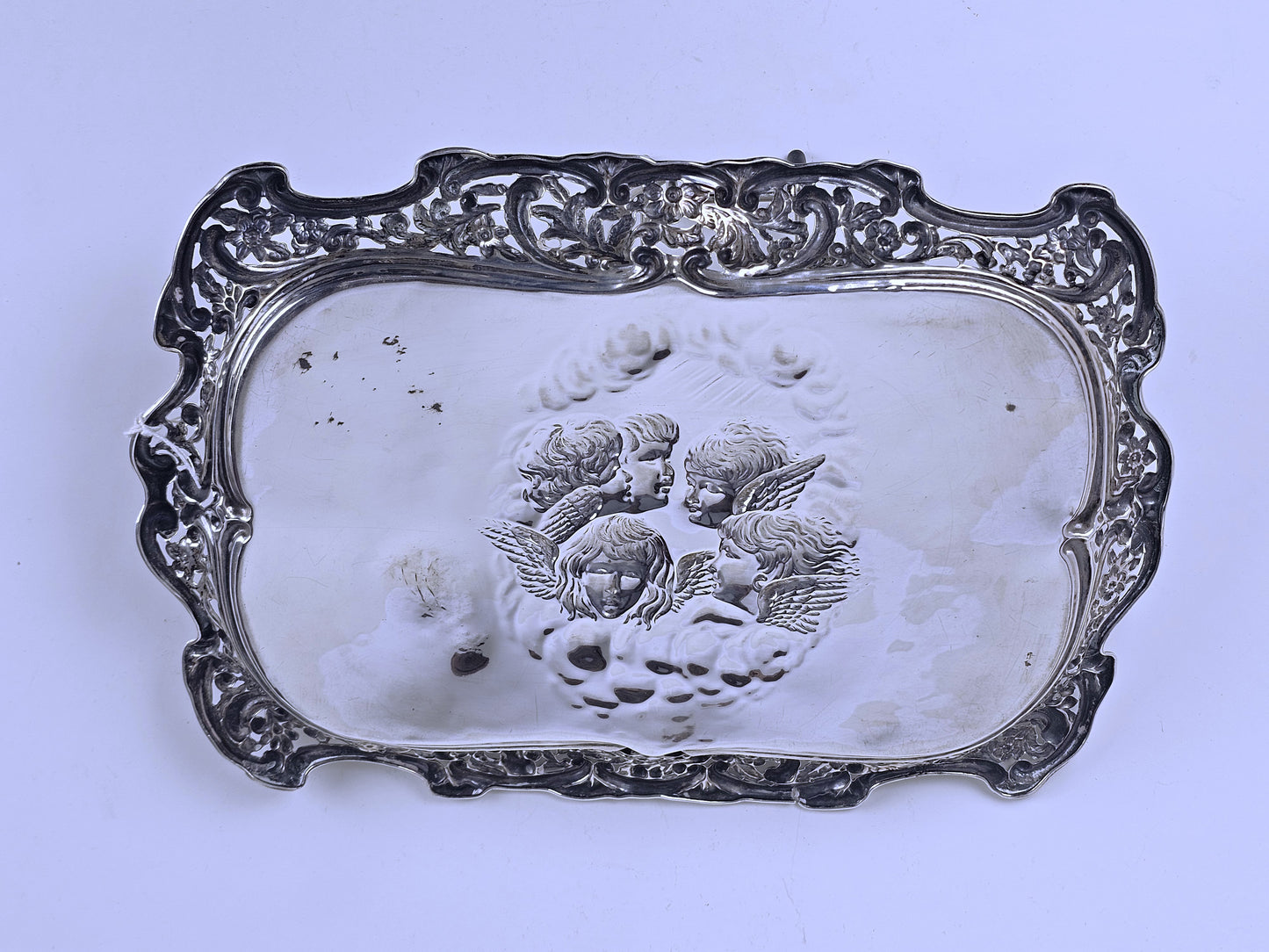 Silver Tray - Angel Heads - Sir Joshua Reynolds