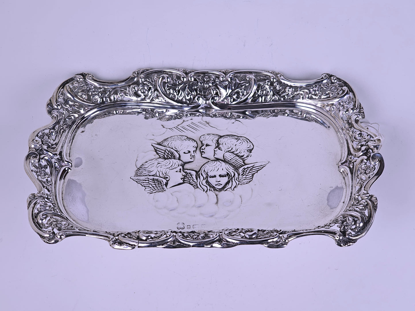 antique silver tray 