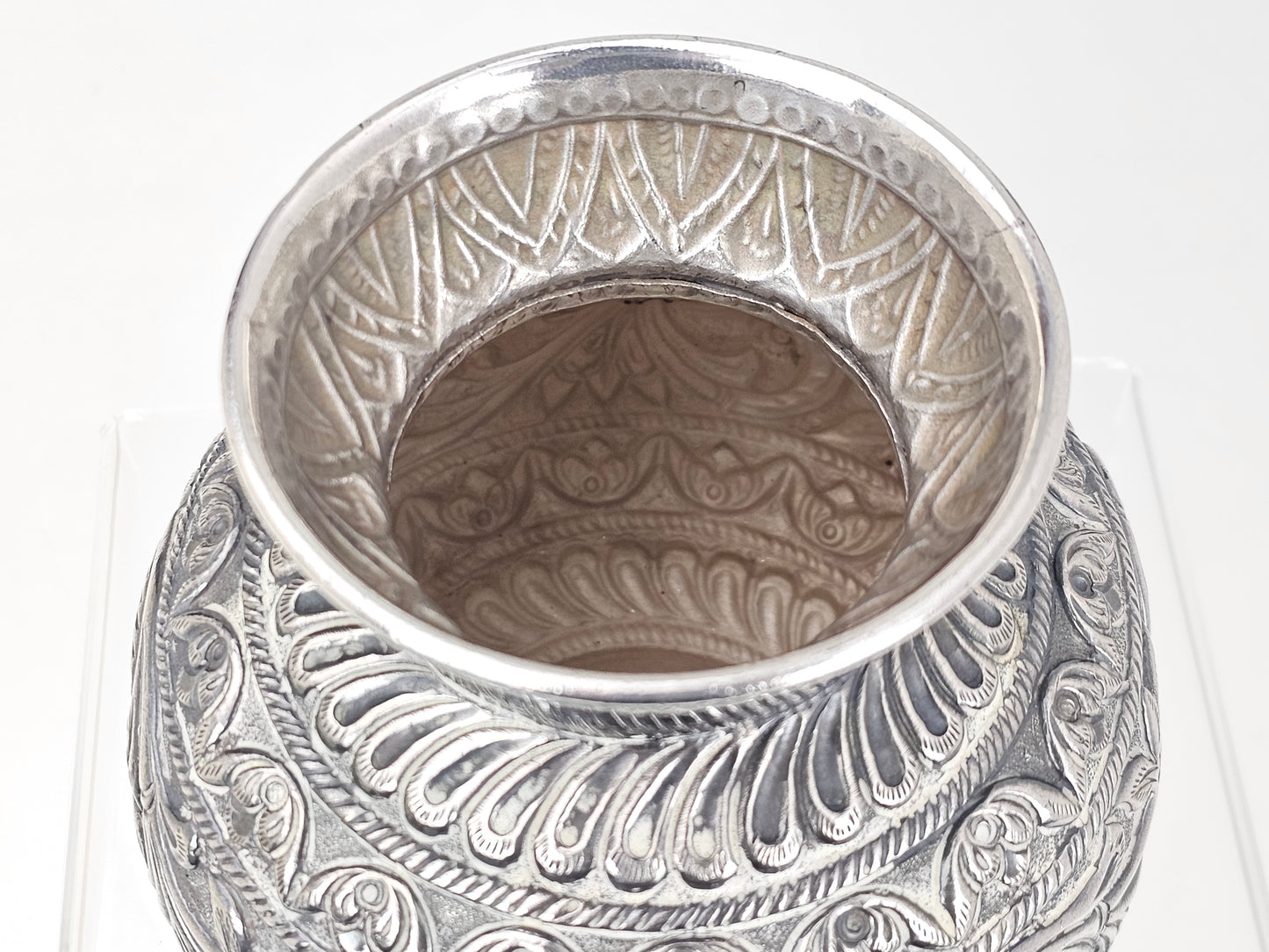 Antique Indian Silver Vase