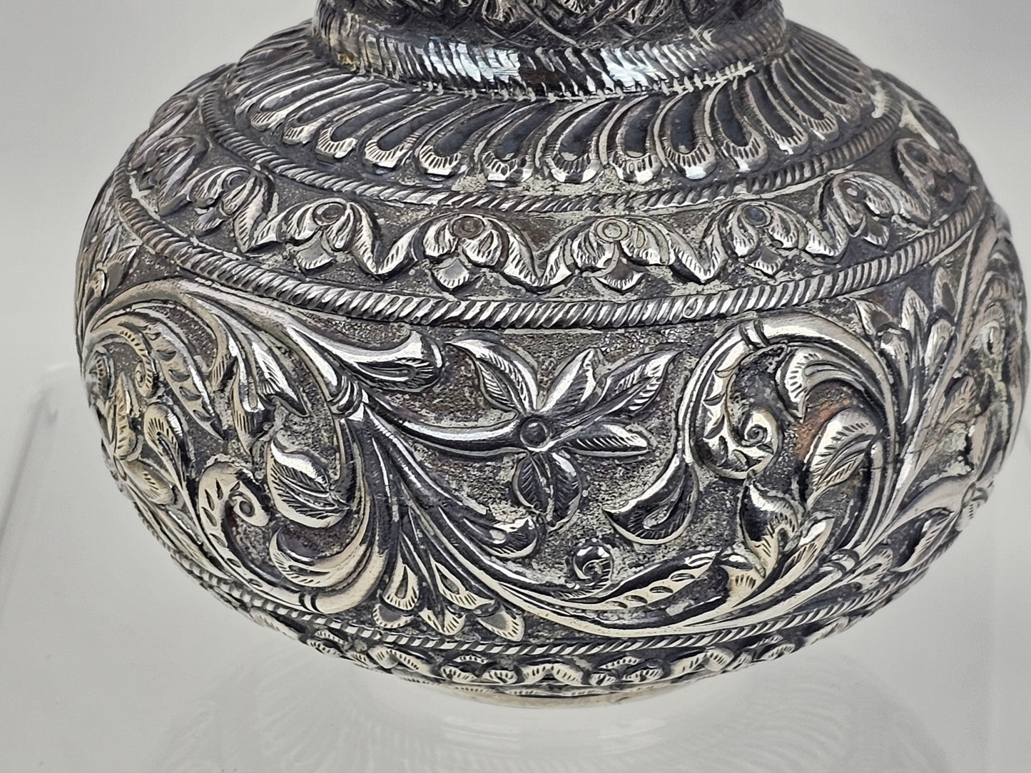 Antique Indian Silver Vase