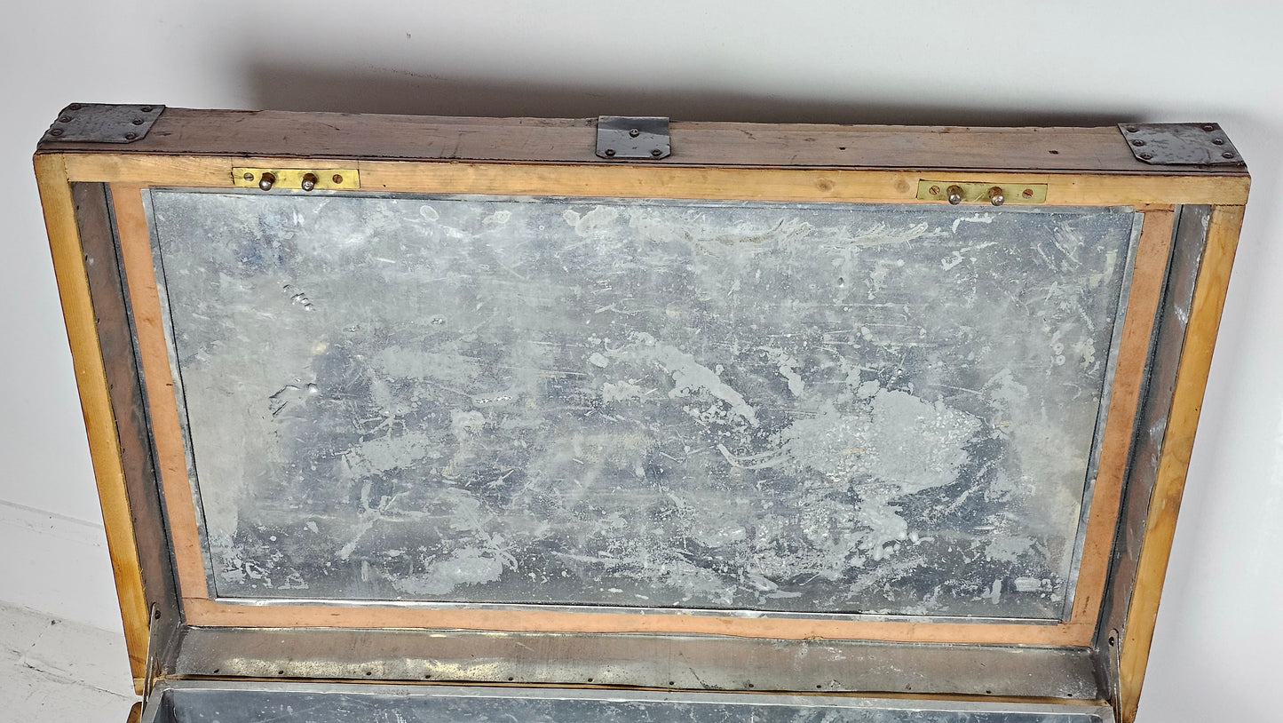 Antique Steamer Trunk - Silver Chest