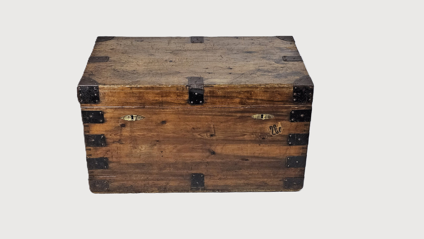 19th century Steamer Trunk