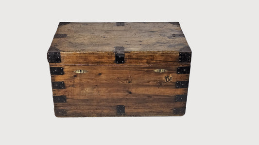 19th century Steamer Trunk