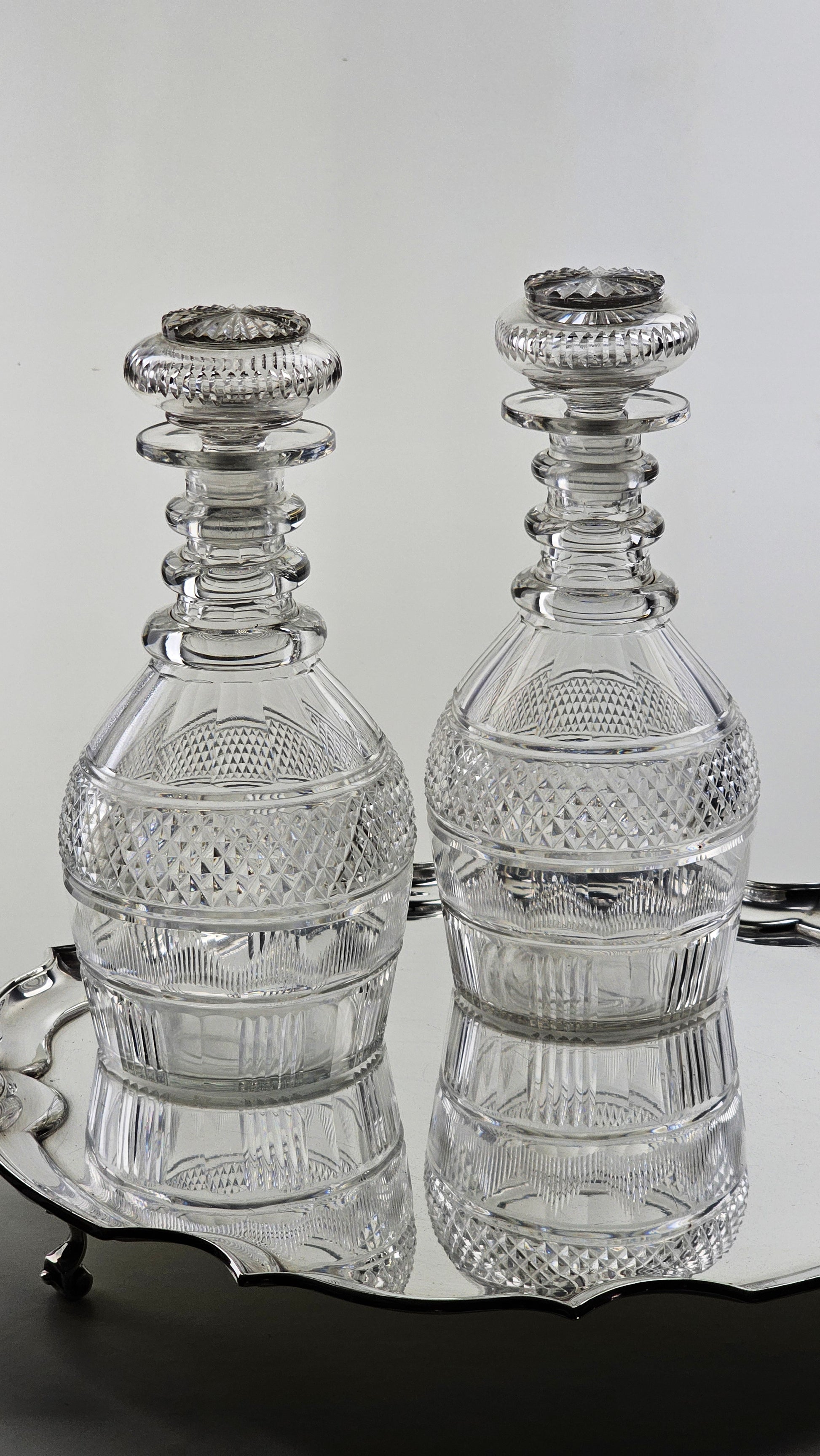 antique cut  glass decanter