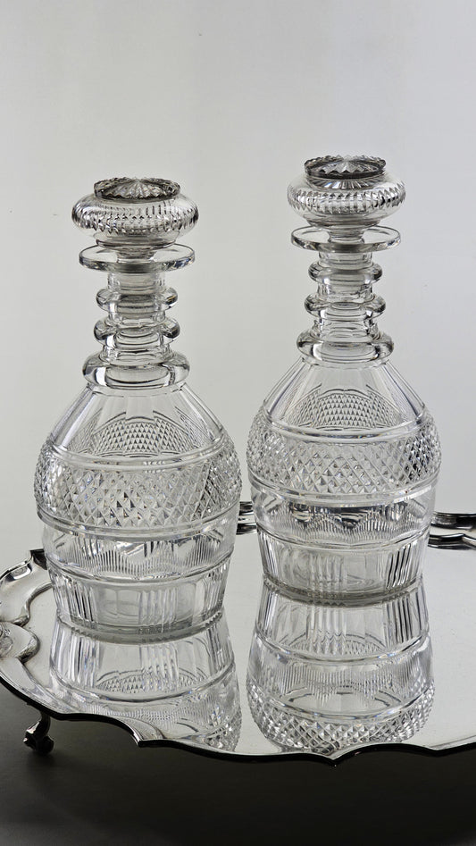 antique cut  glass decanter