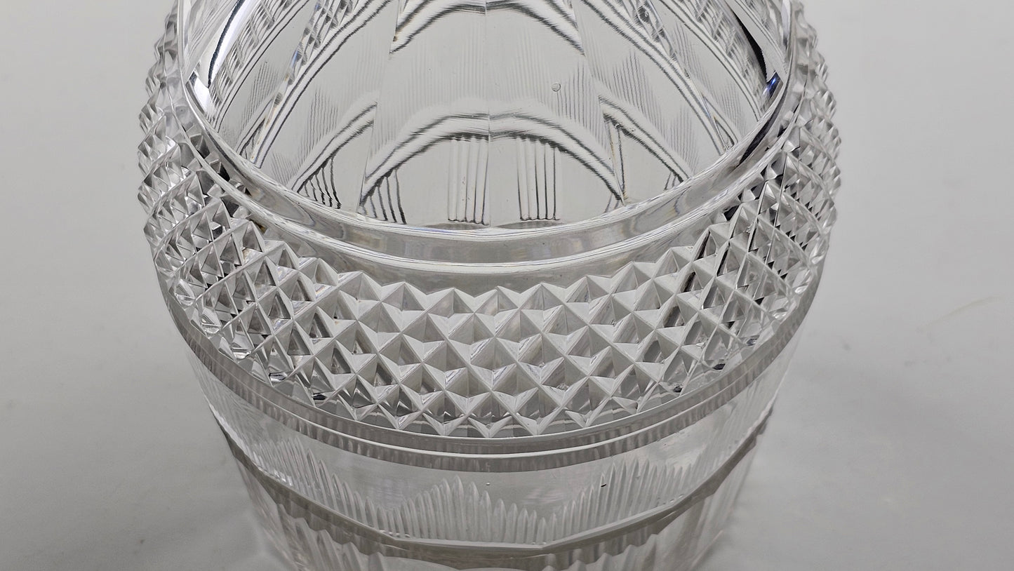 Pair of Antique Cut Glass Decanters