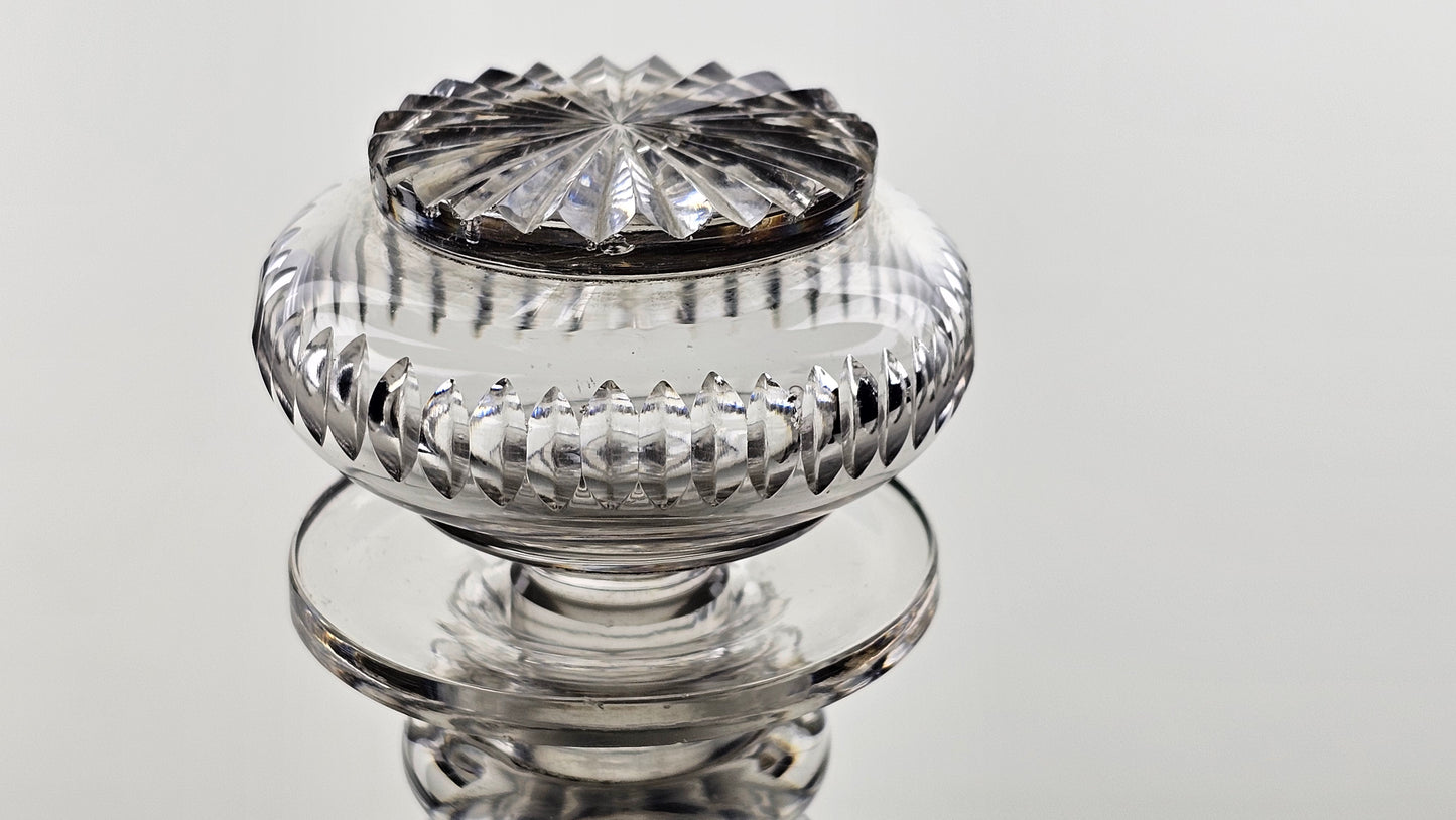 Pair of Antique Cut Glass Decanters