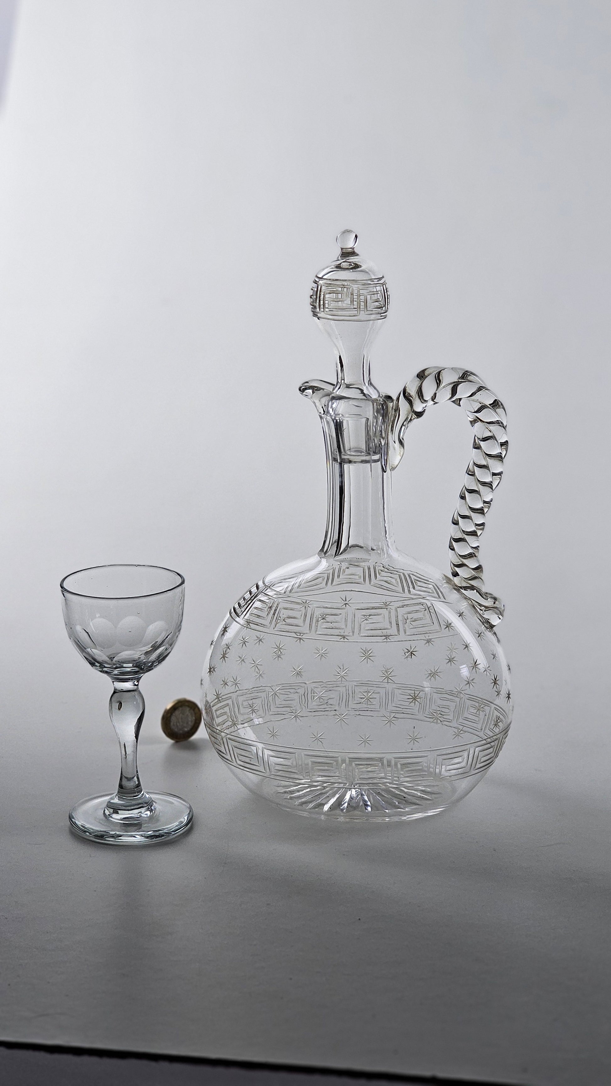 antique cut glass decanter