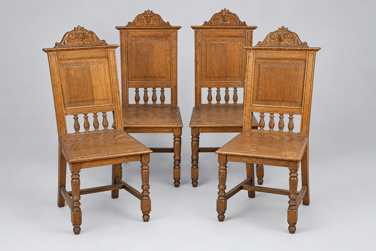 Four side chairs commissoned for Elvanfoot Church