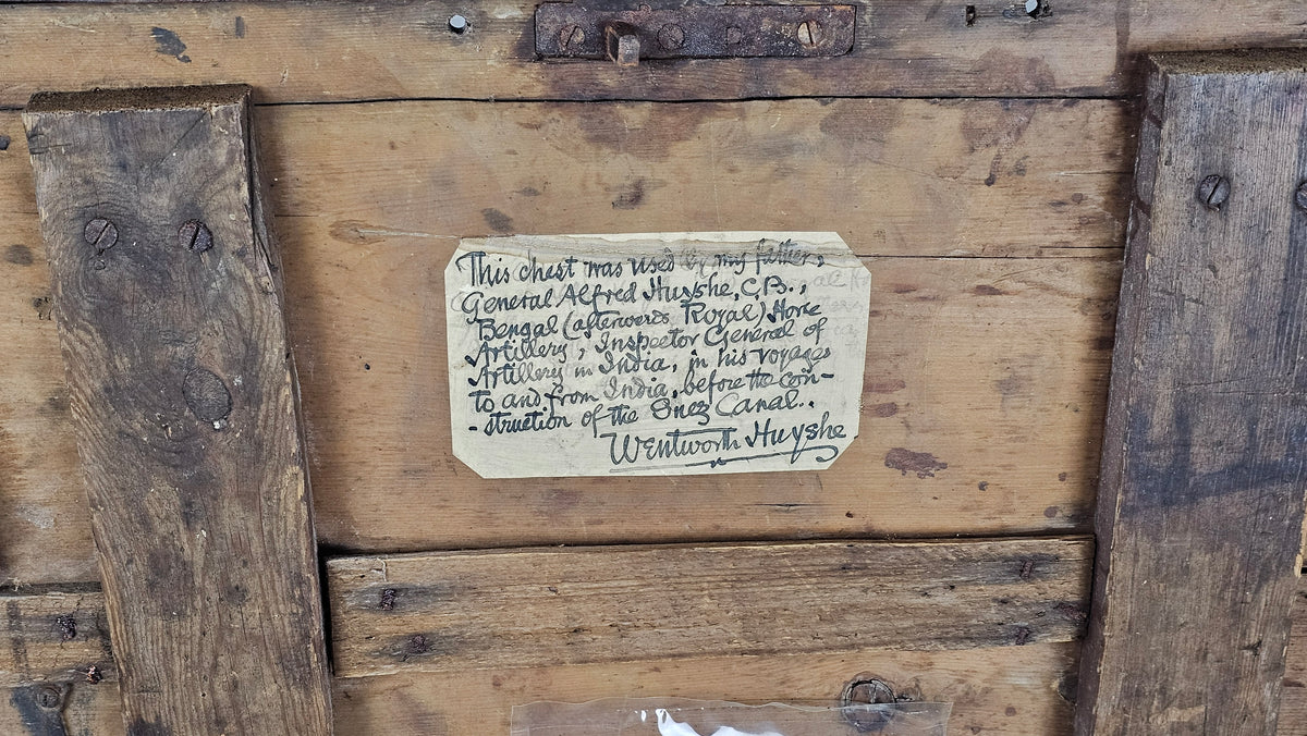 Antique Sea Chest - General Alfred Huyshe, CB