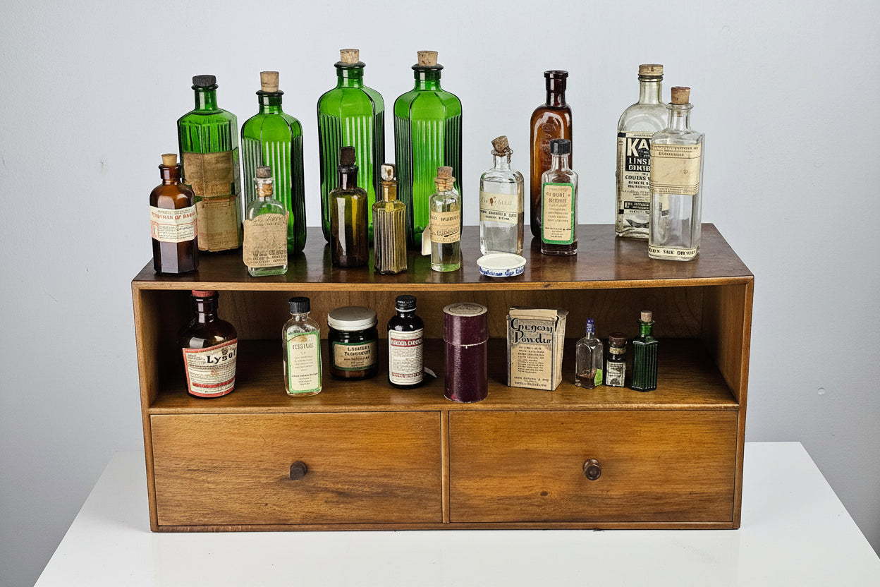Apothecary or Shop Counter Display Chest
