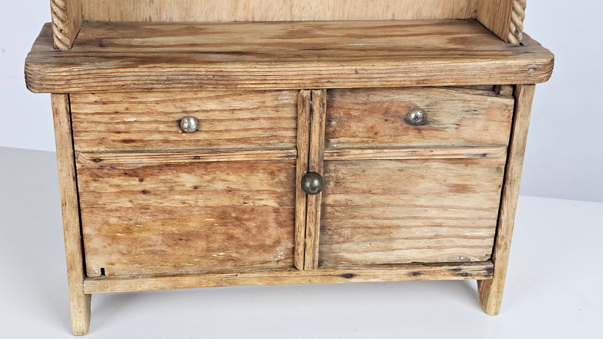 Miniature Apprentice-piece Pine Dresser