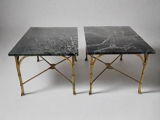 mid century marble  topped coffee tables