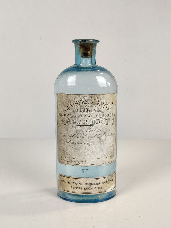 antique chemist bottle