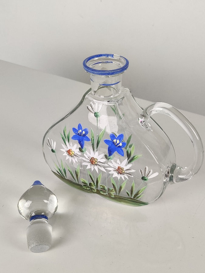 Vintage Gift Ideas - French Hand Painted Vintage Bottle