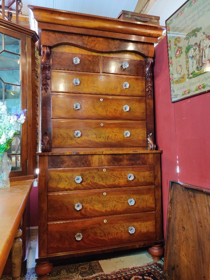 large antique chest of drawers
