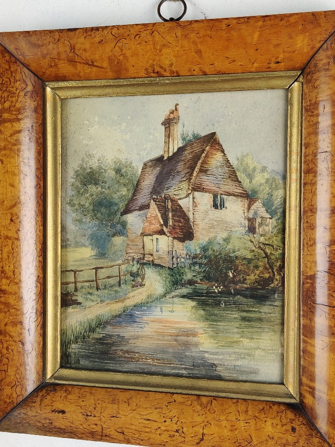 painting of old house