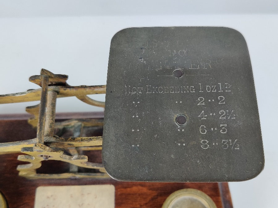 Edwardian Brass Postal Scales