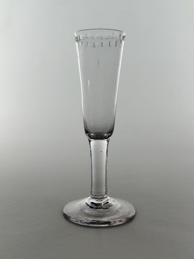 Georgian ale flute glass
