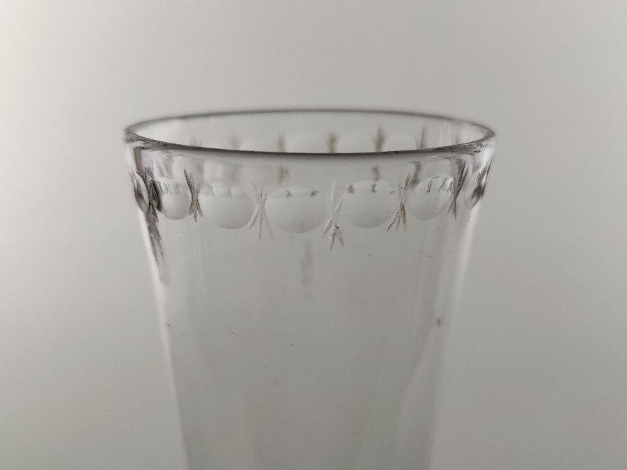 Antique Ale Flute Glass