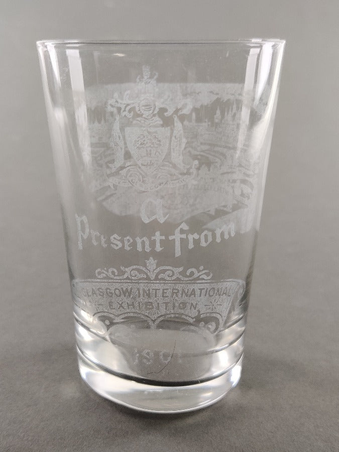Whisky glass Glasgow Exhibition 1901
