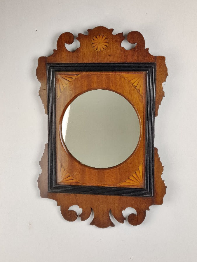 inlaid hall mirror