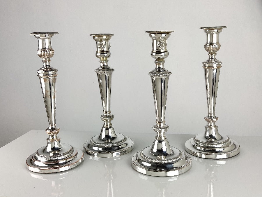 Real on sale silver candlesticks