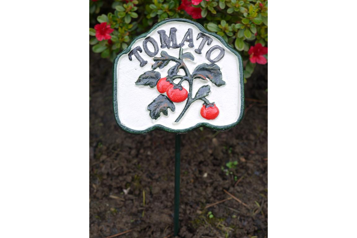 7 Vegetable Cast Iron Labels - Markers - Signs