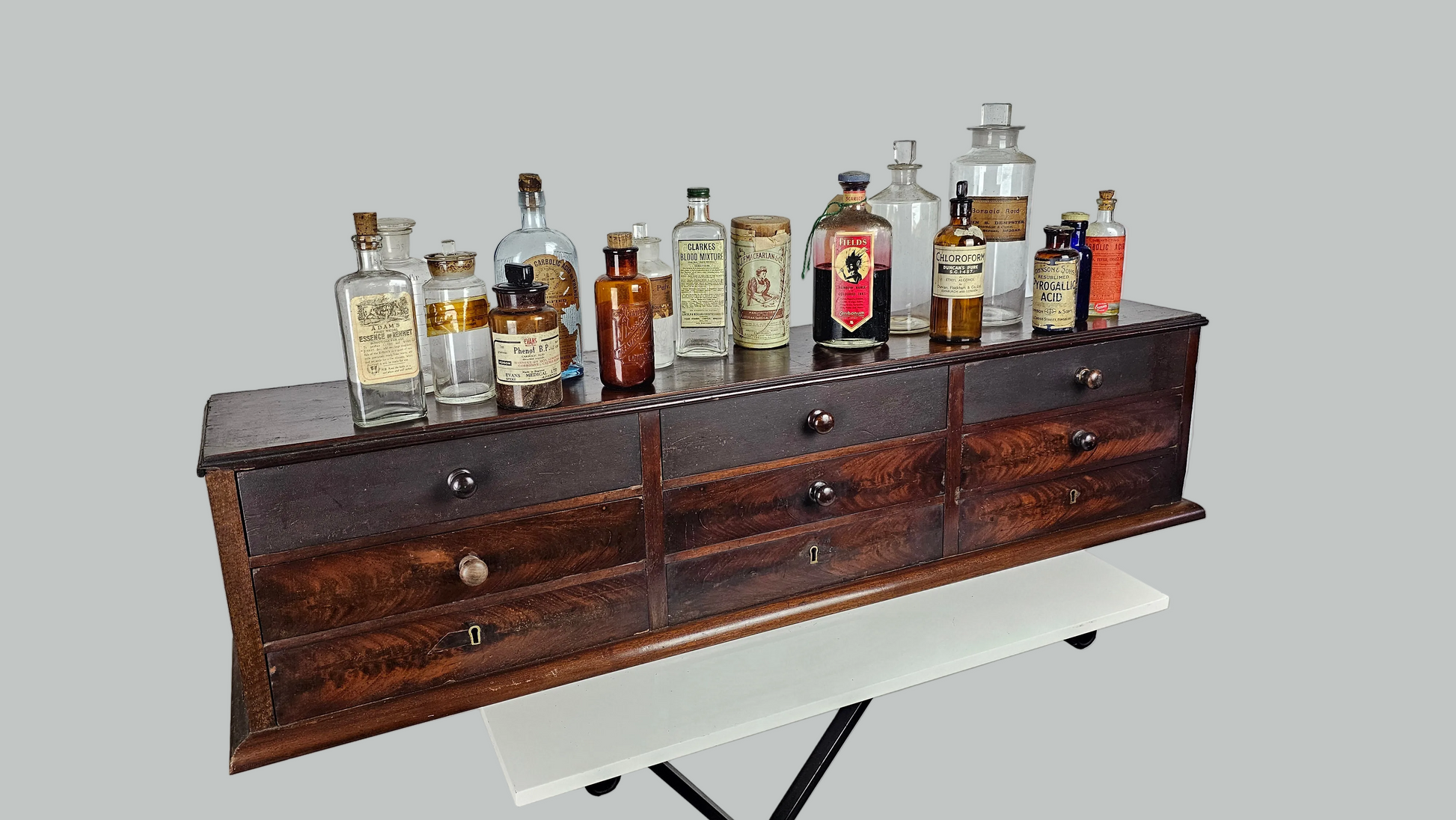 apothecary shop chest cabinet