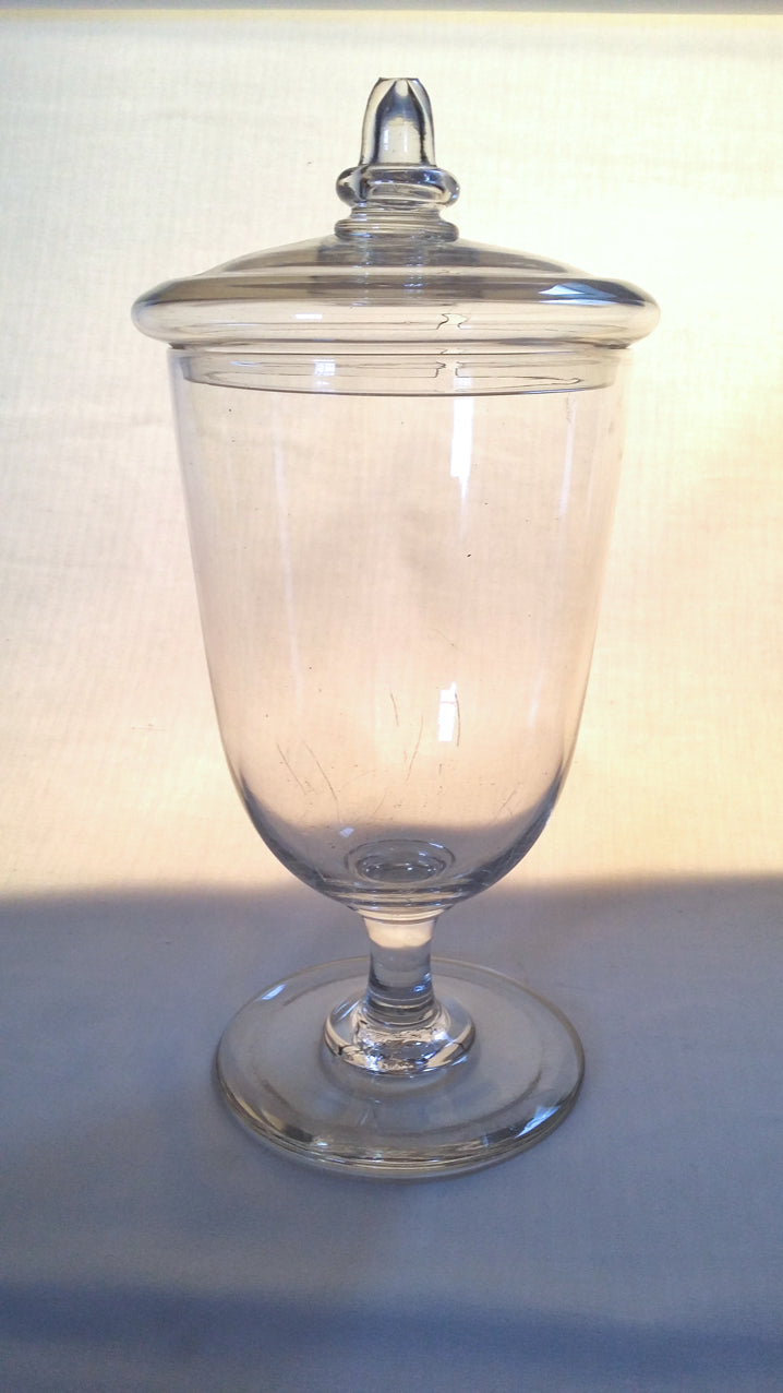 Vintage glass storage jar