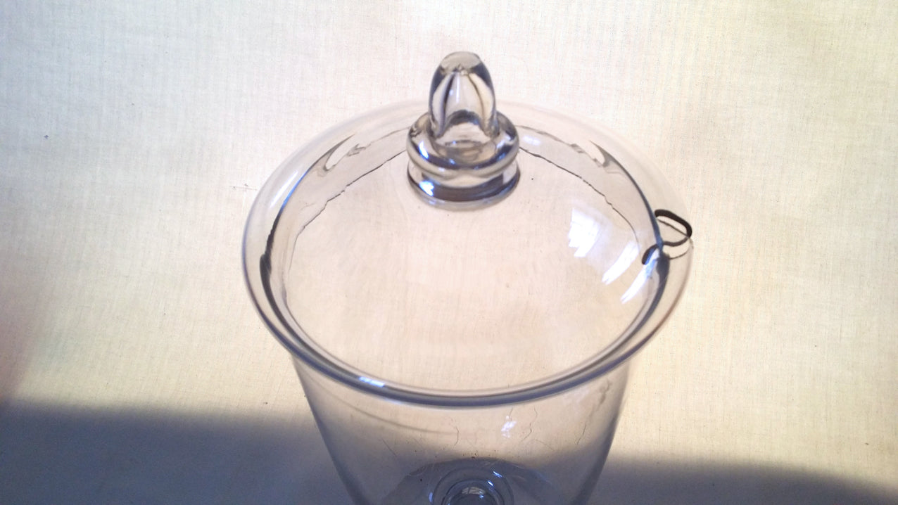 Large Storage Glass Bonbon Jar