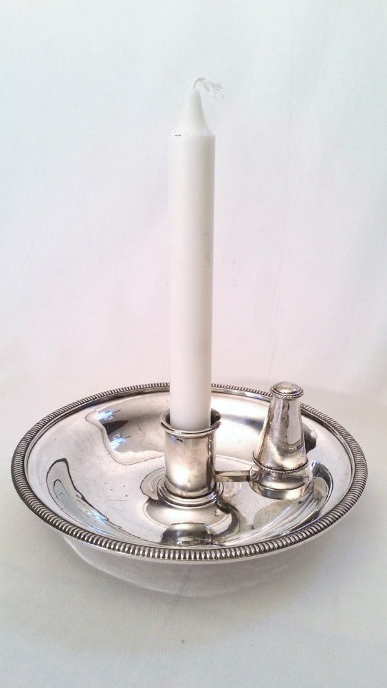 Chamberstick - Candlestick - Silver plate