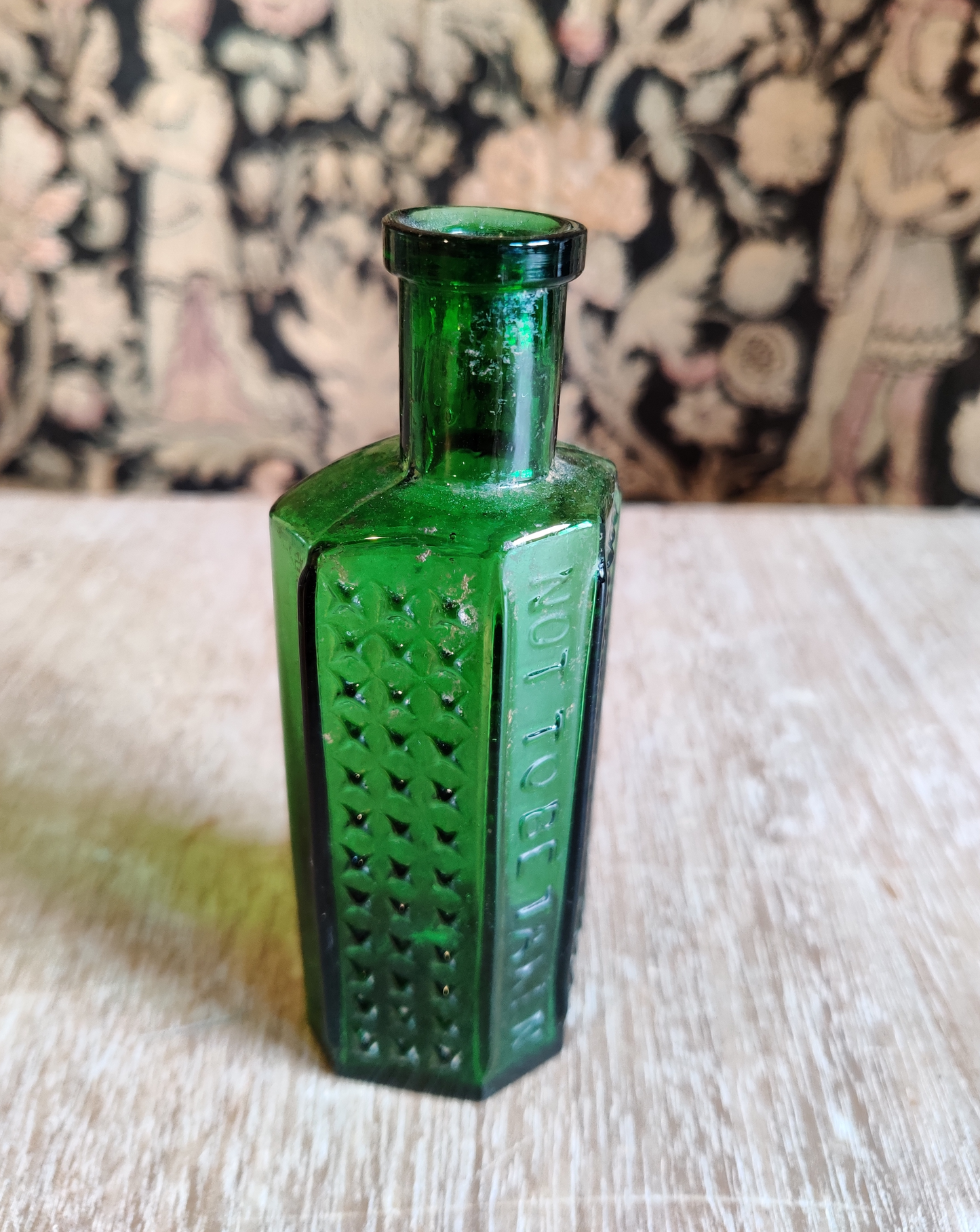 Green Glass Poison Bottle