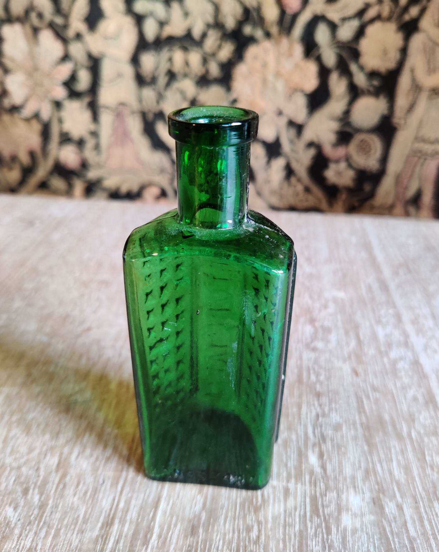 Green Glass Poison Bottle