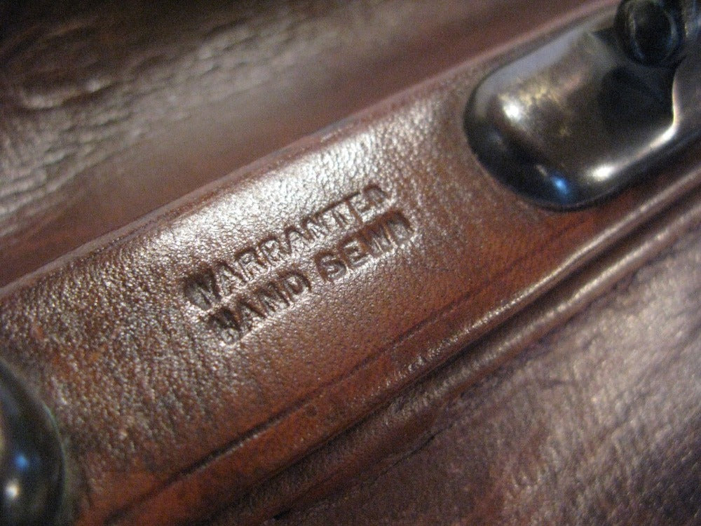 Vintage Leather Gladstone bag
