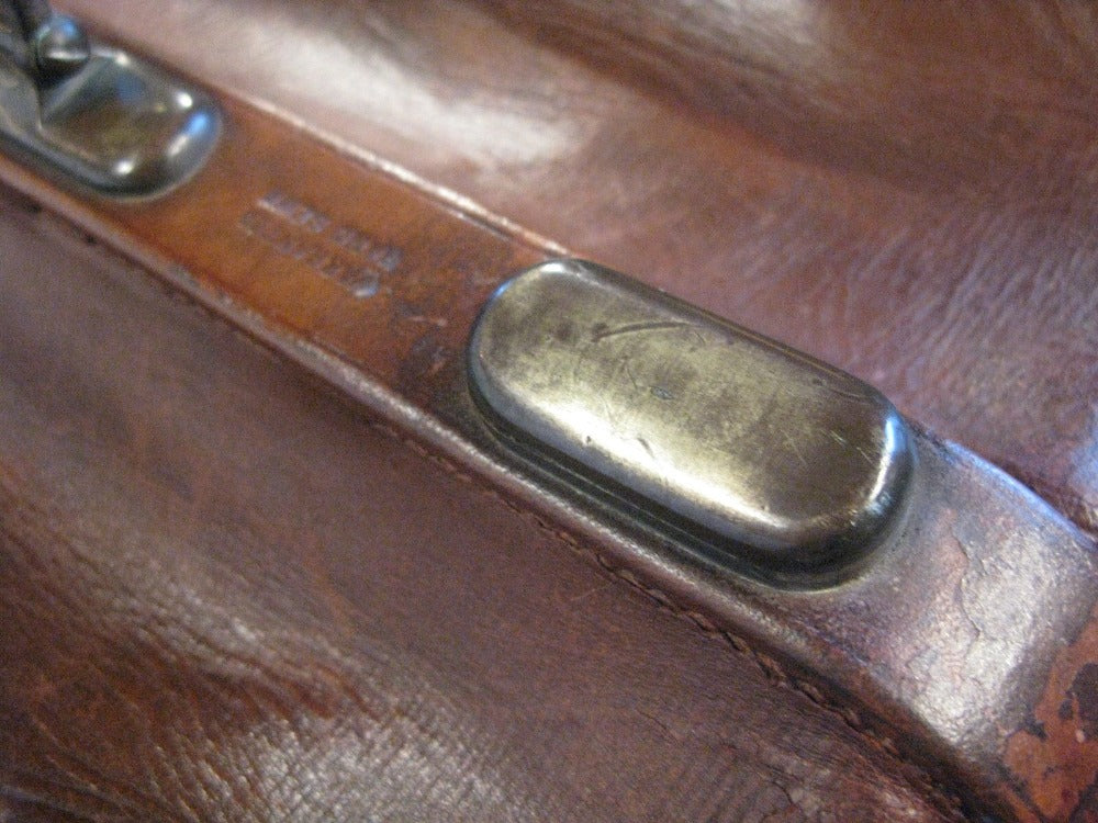 Vintage Leather Gladstone bag
